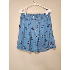 LIFE IS GOOD Lined Swim‎ Trunks Blue Mens Large Large